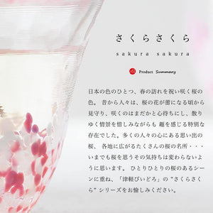 日本ADERIA津輕玻璃櫻花系列 清酒杯｜玻璃杯｜餐盤｜小碟子 - 富士通販