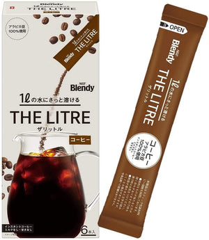 日本超人氣 AGF Blendy冷泡即溶咖啡/宇治抹茶(1L*6) - 富士通販