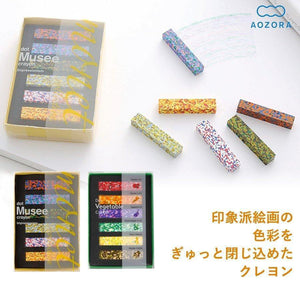 日本製AOZORA無毒蠟筆-博物館/蔬菜 - 富士通販