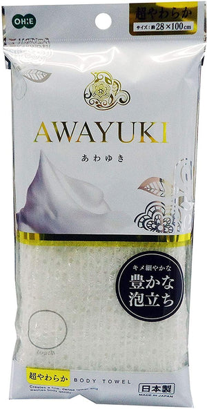 Awayuki 極細纖維泡泡巾 搓澡沐浴巾 - 富士通販
