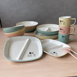 日本製 BISQUE Zelt 野餐露營餐具組｜碗 杯子 盤子 湯匙叉子 - 富士通販