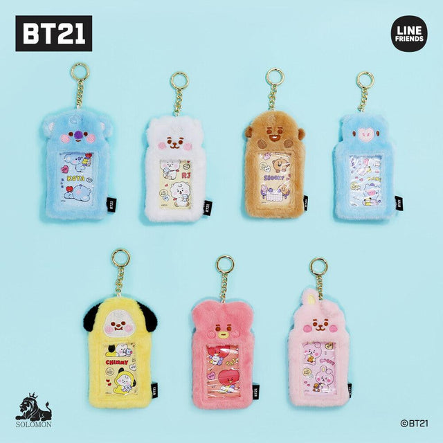 BT21 毛絨絨卡套｜防彈少年 BTS 證件卡套 悠遊卡套 - 富士通販