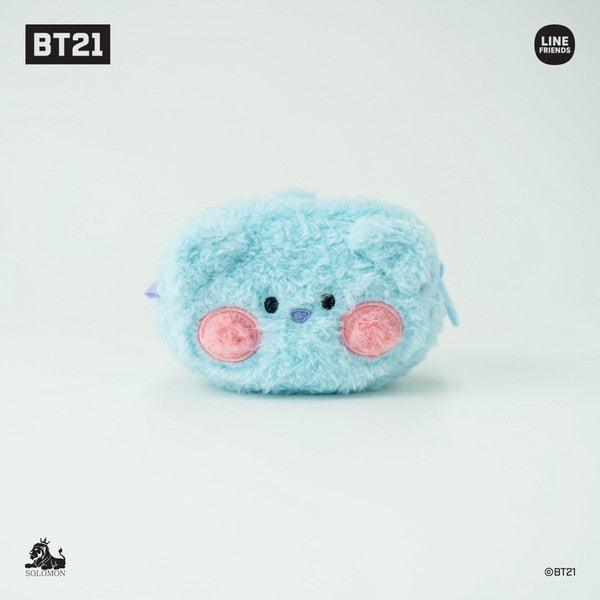 BT21 minini 絨毛 小物收納包｜零錢包 包包吊飾 AirPods包 - 富士通販