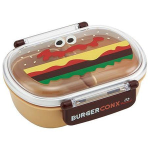 BURGER CONX 銀離子漢堡透明附蓋便當盒 - 富士通販