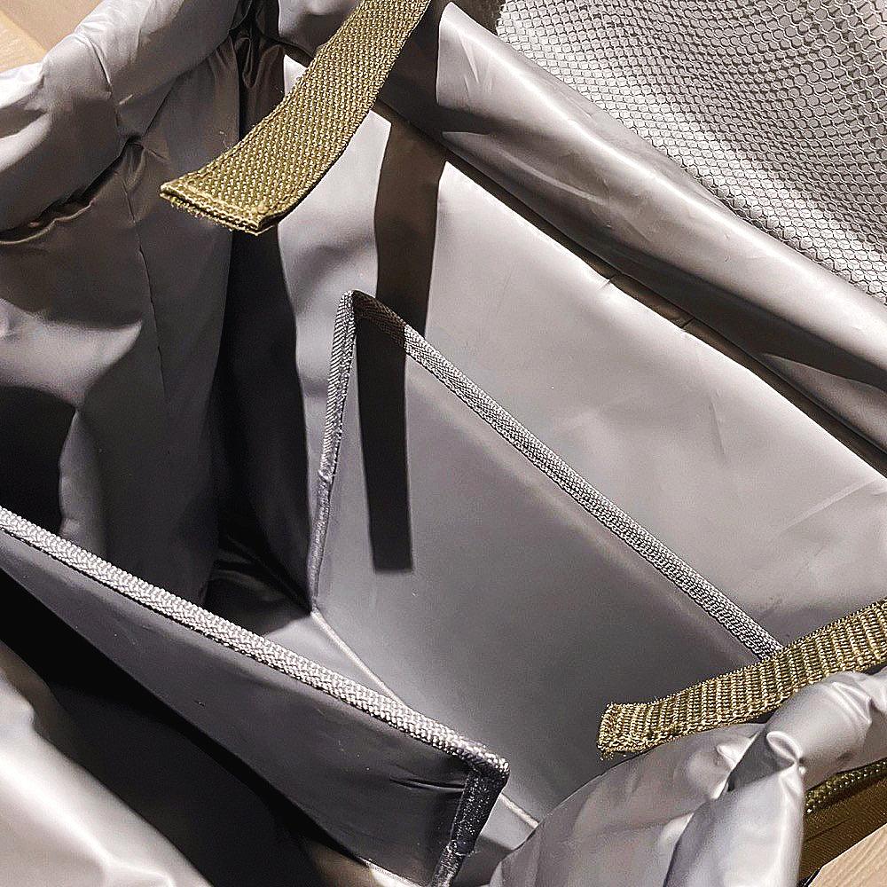 Captain Stag 日本鹿牌 帆布後背包保冷保溫袋｜橄欖綠 露營 保冷袋 野餐袋 - 富士通販