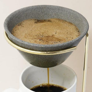 日本Ceraful 波佐見焼 ｜陶瓷手沖咖啡過濾杯連不銹鋼架-日本製 - 富士通販