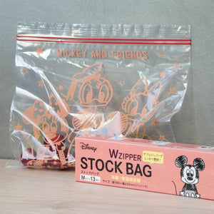 日本Disney迪士小熊維尼｜米奇食品保存透明夾鏈袋 - 富士通販