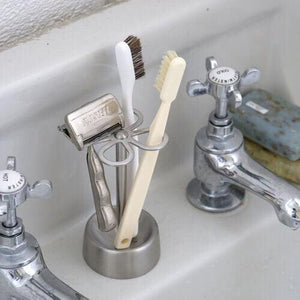 日本 DULTON 不鏽鋼 幸運草造型 牙刷架｜牙刷置物架 牙刷座 牙刷收納 - 富士通販