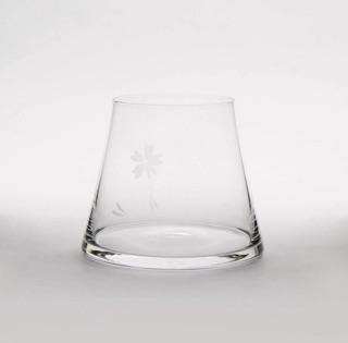 日本【江戶田島硝子】 EDO GLASS 富士山櫻花杯 - 富士通販