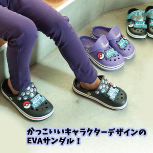 日本 EVA兒童兩用涼鞋｜寶可夢 精靈球 皮卡丘 耿鬼 大耳狗 - 富士通販
