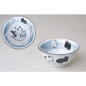 貓咪 陶瓷餐碗 φ12cm│ 日式食器 - 富士通販