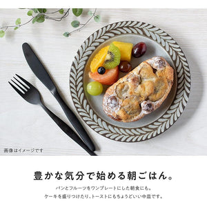 日本製 美濃燒 Gran陶瓷餐盤 濃湯碗 - 富士通販