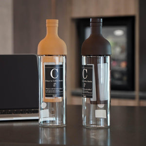 日本製 Hario過濾式 650ml冷萃咖啡瓶 | 摩卡 棕色 冰咖啡 冷泡茶 - 富士通販