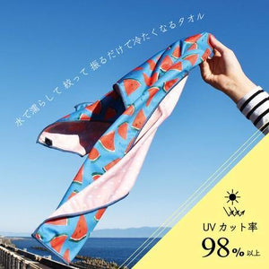 日本HELLO BEAR 系列抗UV紫外線涼感毛巾-七種樣式 - 富士通販
