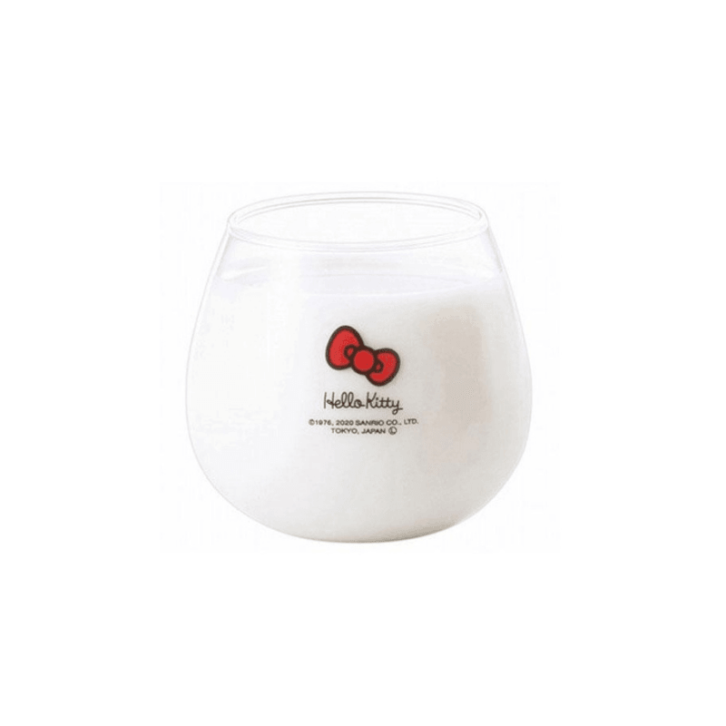 Hello Kitty凱蒂貓 布丁狗 美樂蒂 透明玻璃杯｜牛奶不倒翁杯 - 富士通販