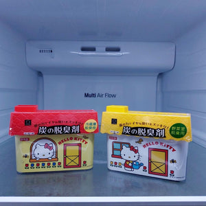 日本製 Hello kitty 冰箱除臭 脫臭劑 除臭劑 活性炭 | 廚房 冷藏 冷凍 蔬果室 冰箱 - 富士通販