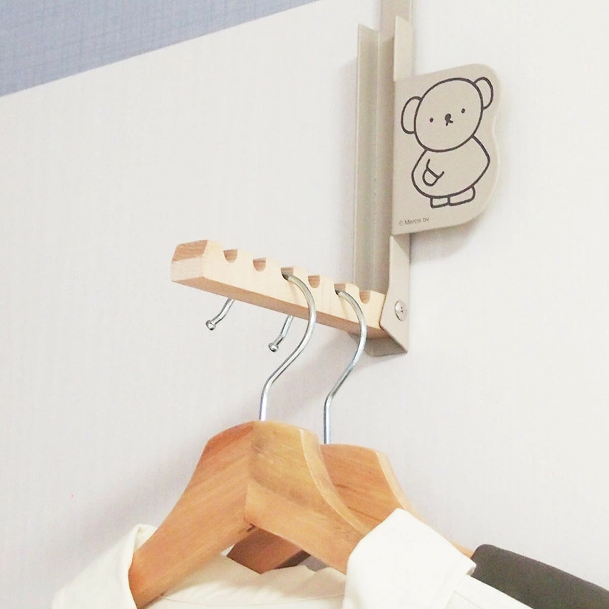日本 Miffy 米菲兔&小熊 可折疊門掛｜門後掛鉤 門後收納 門後收納架