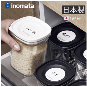 日本製 INOMATA透明密封罐 | 附索引貼 - 富士通販