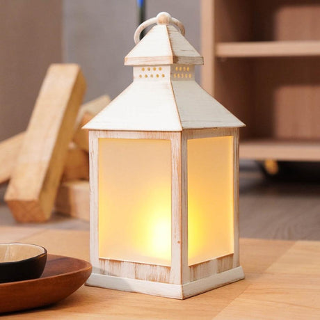 LED FIRE LANTERN 仿火焰露營燈 | 咖啡仿白 LED燭火造型燈 裝飾燈 露營美學 - 富士通販