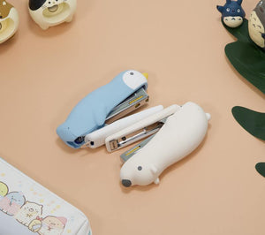 日本Max美克司限量可愛動物矽膠釘書機｜北極熊、企鵝、海象 - 富士通販