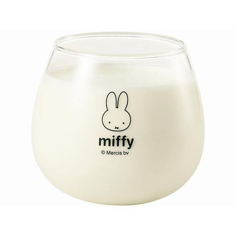 Miffy米飛兔透明玻璃杯｜牛奶不倒翁杯 - 富士通販