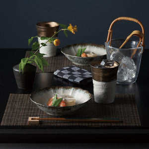 日本 美濃燒MINO-YAKI 居酒屋風格 杯盤碗筷套裝組｜晚酌餐具禮盒-日本製 - 富士通販