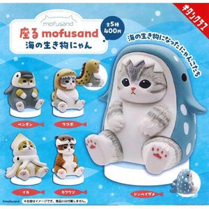 日本 mofusand 貓福珊迪 海洋生物貓坐姿公仔｜扭蛋 公仔 擺飾 - 富士通販