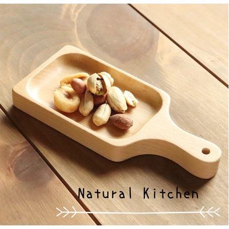 Natural Kitchen 天然廚房 帶把手木柄餐盤 | 沙拉 前菜 堅果 麵包 點心 廚房餐具 - 富士通販