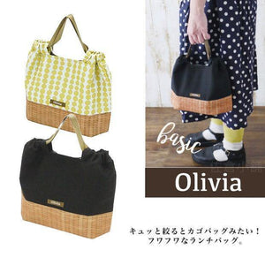 日本 Olivia保溫｜保冷｜保鮮露營野餐環保便當袋-黑色/黃色/紅色/藍色 - 富士通販