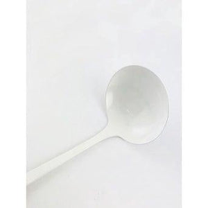 日本製造 琺瑯白色湯勺 附木頭手柄 | 日本製 琺瑯 湯匙 - 富士通販