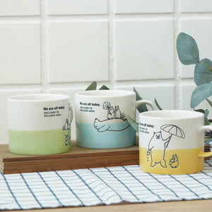 日本製 美濃燒 北極熊造型馬克杯 | 咖啡杯 水杯 牛奶杯 情侶對杯 - 富士通販