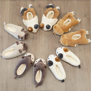 冬季保暖 | 日本動物室內拖鞋 可愛柔軟立體拖鞋 - 富士通販