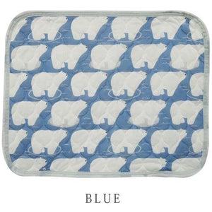 北極熊圖案 涼感枕頭巾 | 綠色 藍色 灰色 枕巾 涼感 枕頭套 - 富士通販