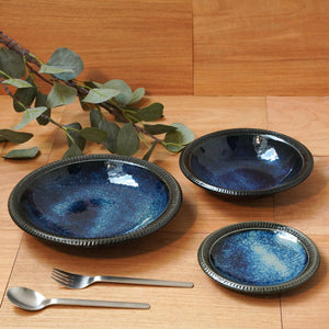 日本製造十草系列深海顏色餐盤 | 日本製 四款可選 碗盤 - 富士通販