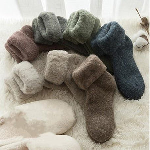 冬季保暖 | 6色厚棉襪，加厚款保暖襪，親膚舒適 - 富士通販