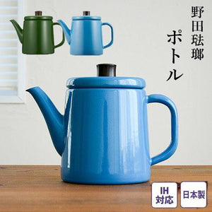 日本 琺瑯Pottle系列手沖壺1.5L(兩色可選)-日本製 - 富士通販