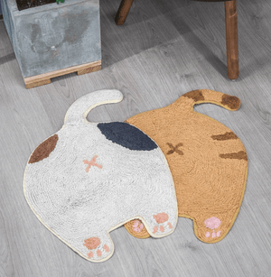 日本貓咪屁股柔軟地墊｜療癒小肉球QQ軟軟，居家裝飾就靠它 - 富士通販