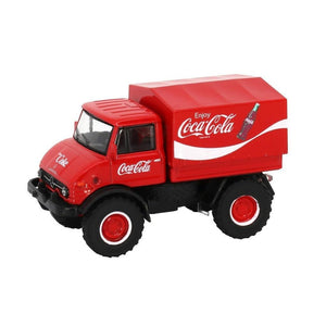 Schuco x Coca-Cola 可口可樂聯名款｜1/76模型合金車 UNIMOG 406 - 富士通販
