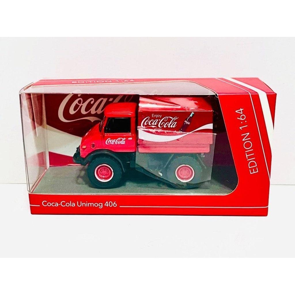 Schuco x Coca-Cola 可口可樂聯名款｜1/76模型合金車 UNIMOG 406 - 富士通販