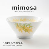 日本製 美濃燒 含羞草白釉碗盤 | 陶瓷碗 飯碗 圓盤 淺盤 多用碗 簡約北歐