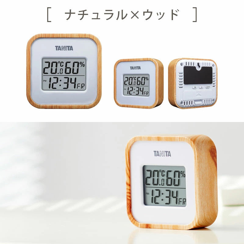 Tanita 數位溫濕度計 TT-571︱溫度計 濕度計 時鐘 磁吸 壁掛