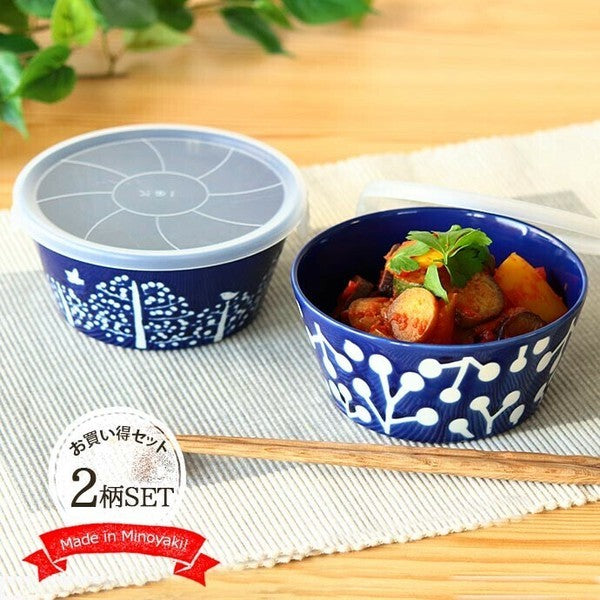日本製︱美濃燒 陶瓷保鮮碗︱北歐風 飯碗 湯碗 微波碗 沙拉碗
