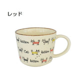 日本製 美濃燒 手繪貓咪餐具 兩色 | 大盤 圓盤 小碗 馬克杯 沙拉碗