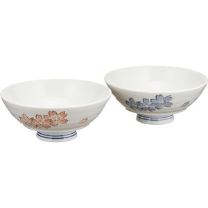 吉野櫻 茶碗 2入│禮盒組 陶瓷碗 日式餐具 情侶碗 夫妻碗