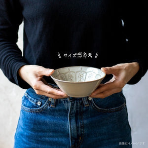日本製 美濃燒 Arabesque 蔓藤花紋 陶瓷碗盤｜飯碗 深盤 水果盤 沙拉盤