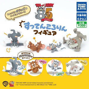 日本 T-arts 湯姆貓與傑利鼠 滑跤公仔 扭蛋 轉蛋 模型