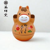 日本 藥師窯干支 馬年限定 幸運不倒翁 | 錦彩招福 馬年吉祥物 馬年擺設 新年
