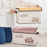 HAPiNS 貓咪 不織布收納盒︱整理盒 衣納收納 布抽 雜貨