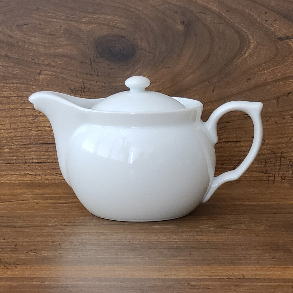 日本製 美濃燒 拿破崙白色茶壺 附茶濾 330ml︱白色 泡茶壺 急須 茶具
