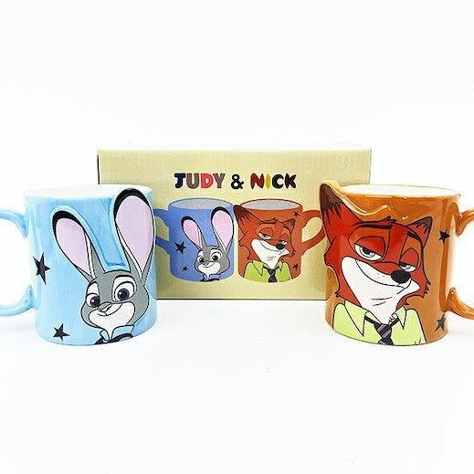日本 迪士尼 動物方城市 陶瓷對杯2入組 | 馬克杯 300ml zootopia – 富士通販